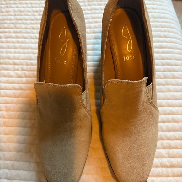 Joie Tan Heeled Shoes with Block Heel - Picture 4 of 5